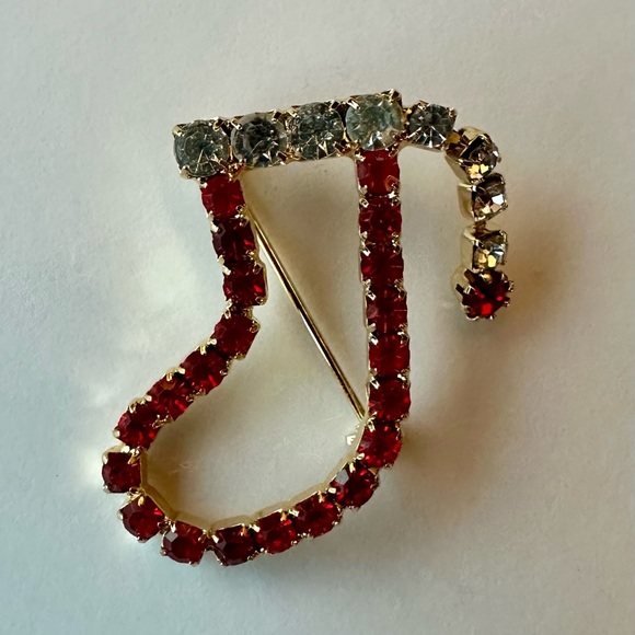 Rhinestone Christmas Brooches - Picture 2 of 7